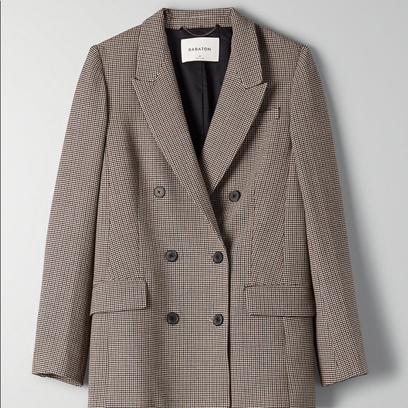 Aritzia Jackets & Blazers - Aritzia BABATON Plaid Blazer